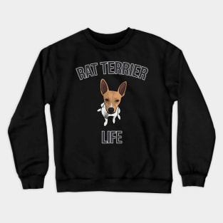 Rat Terrier Dog Life Tan Crewneck Sweatshirt